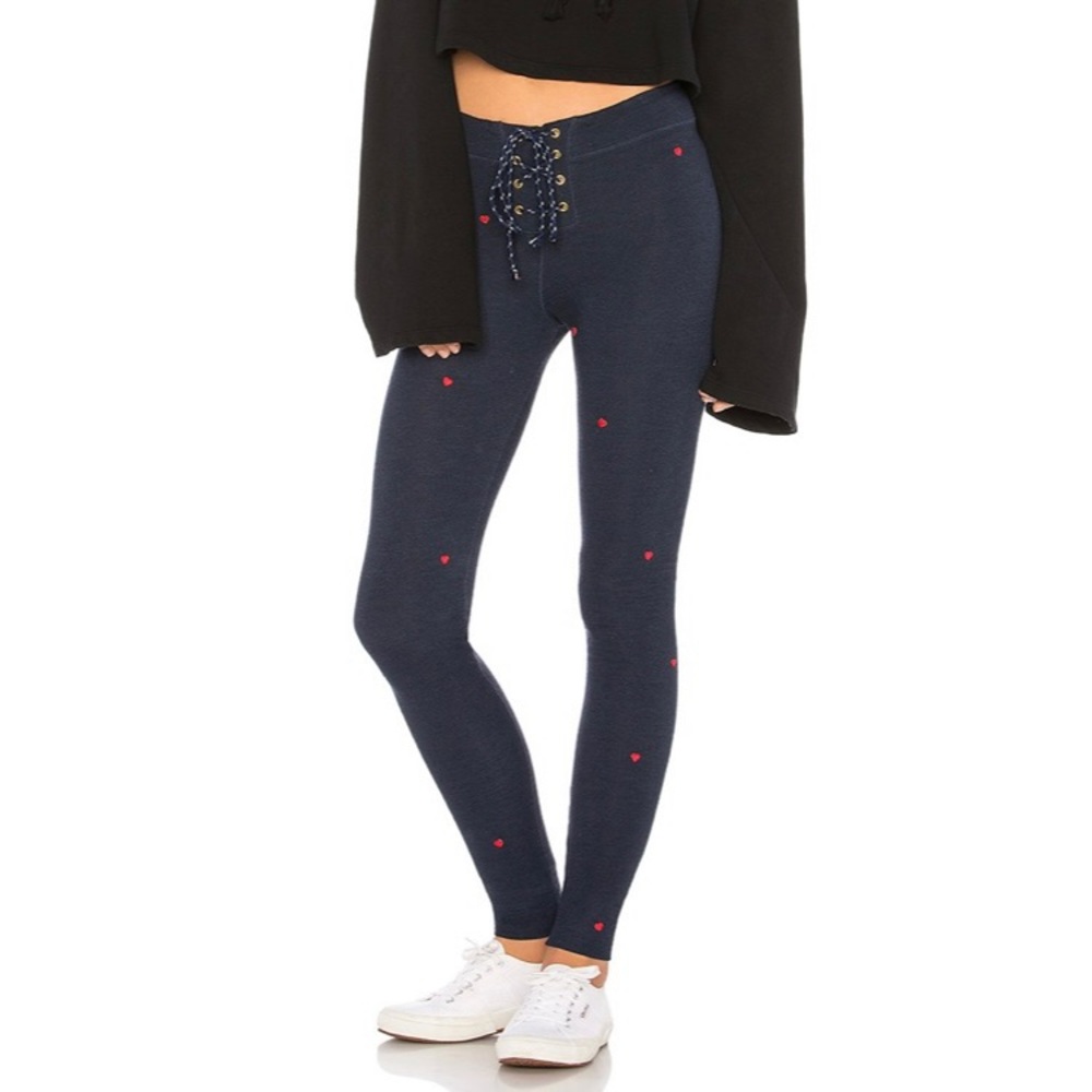 Sundry All Over Heart Fitted Joggers